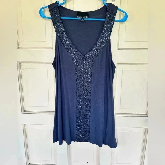 Cynthia rowley navy blue tunic - Picture 1 of 1